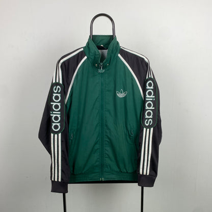 90s Adidas Windbreaker Jacket Green Small