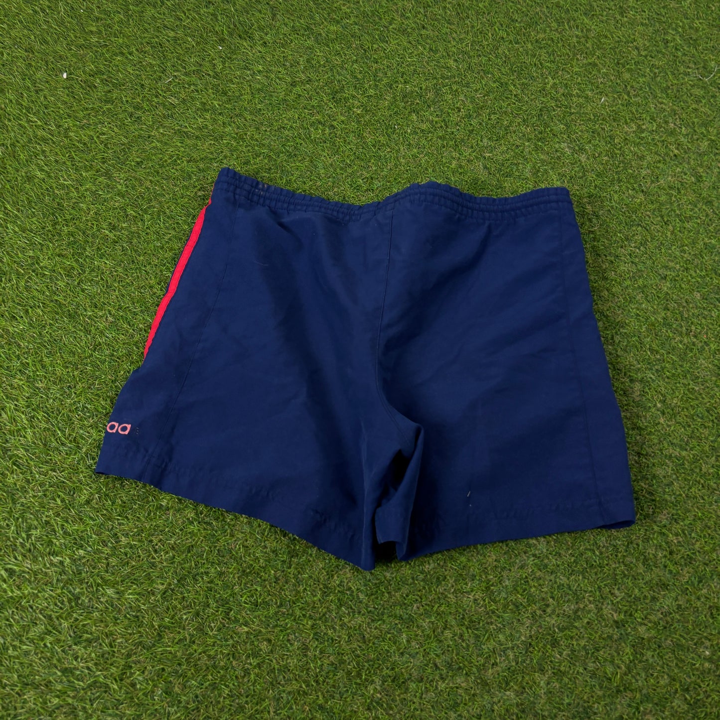 90s Adidas Piping Shorts Blue XS