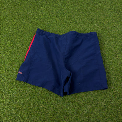 90s Adidas Piping Shorts Blue XS