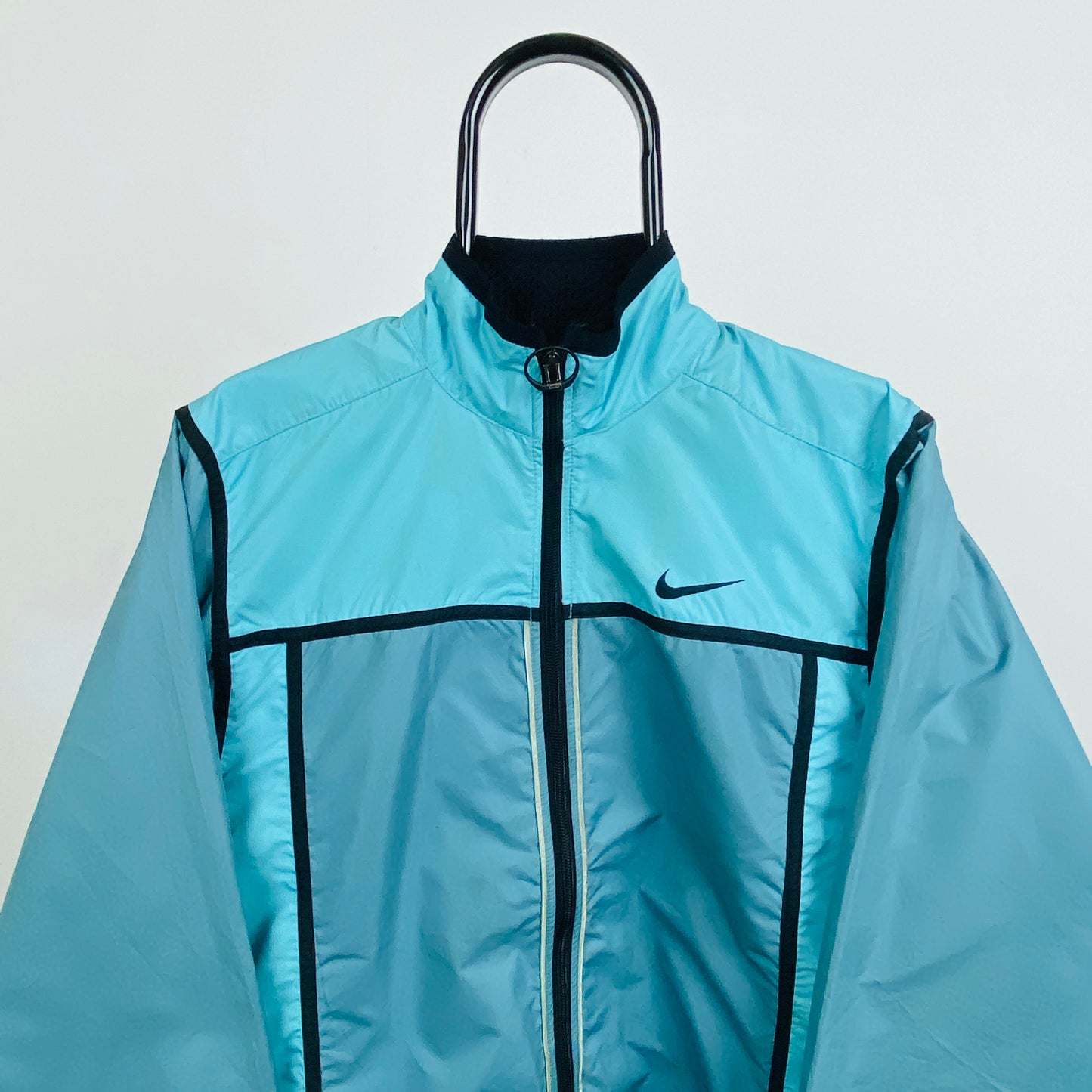 90s Nike Clima-Fit Windbreaker Jacket Blue Medium