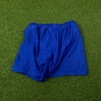 90s Nike Brazil Football Shorts Blue Small