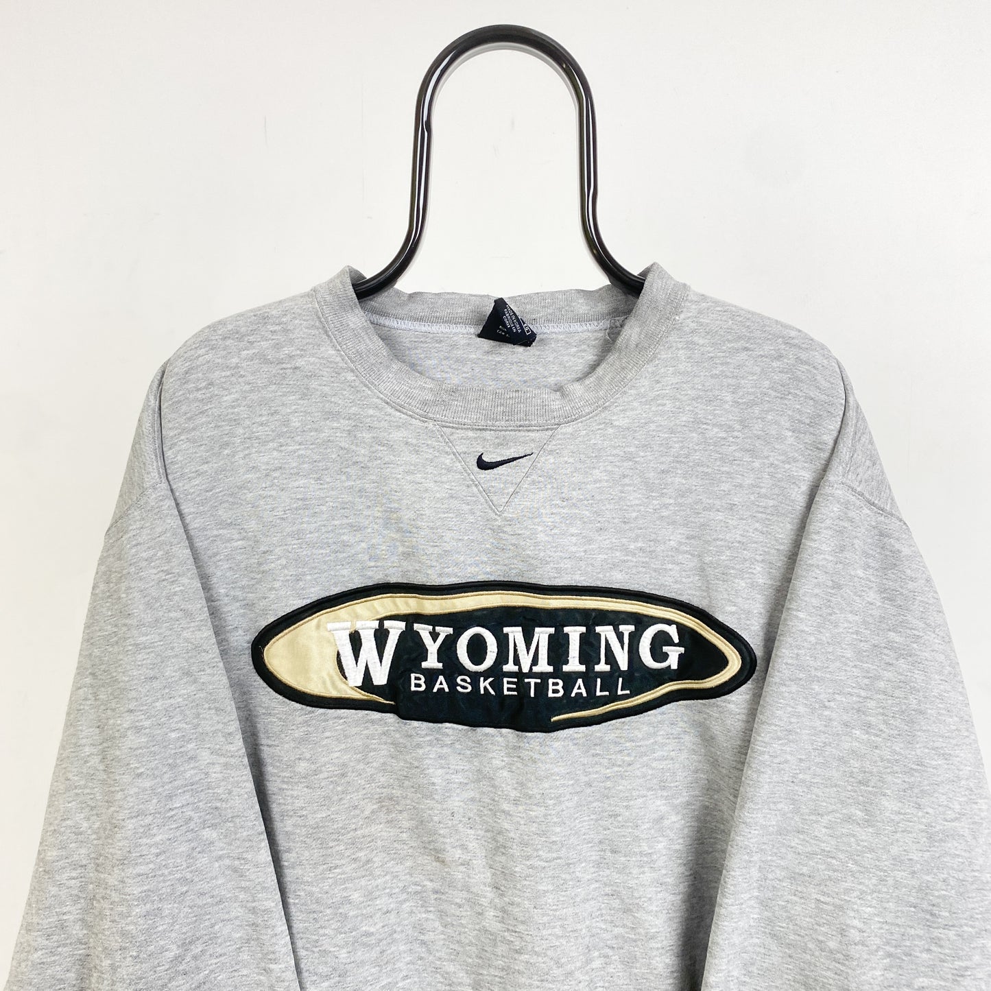 90s Nike Centre Swoosh Sweatshirt Grey XL