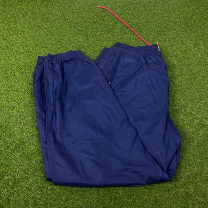 90s Nike Nylon Joggers Blue Large