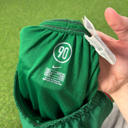 00s Nike T90 Portugal Football Shorts Green Small