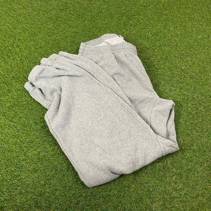 00s Nike Wide Leg Cotton Joggers Grey Medium