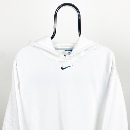 00s Nike Centre Swoosh Hoodie White XL