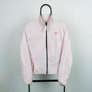 Retro Quiksilver Fleece Sweatshirt Pink Small