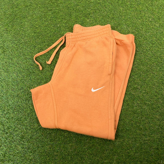 00s Nike Cotton Joggers Orange Small