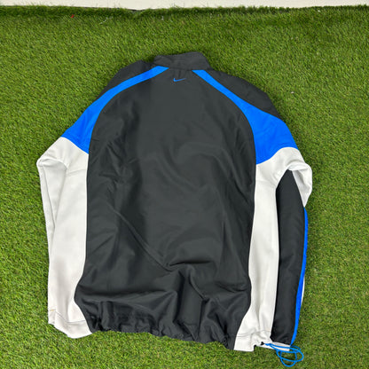 00s Nike Tn Air Windbreaker Jacket + Joggers Set Blue Medium
