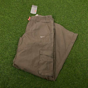 00s Nike Cargo Trousers Joggers Brown XS