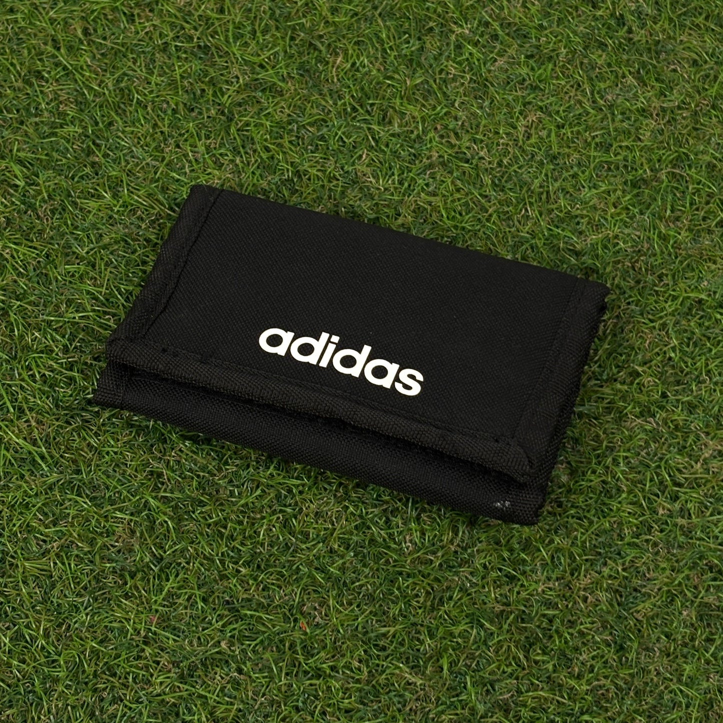 90s Adidas Tri-Fold Wallet Card Holder Black
