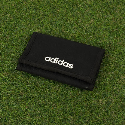 90s Adidas Tri-Fold Wallet Card Holder Black