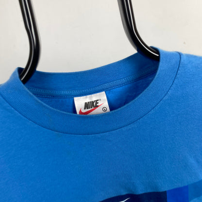 90s Nike T-Shirt Blue Large