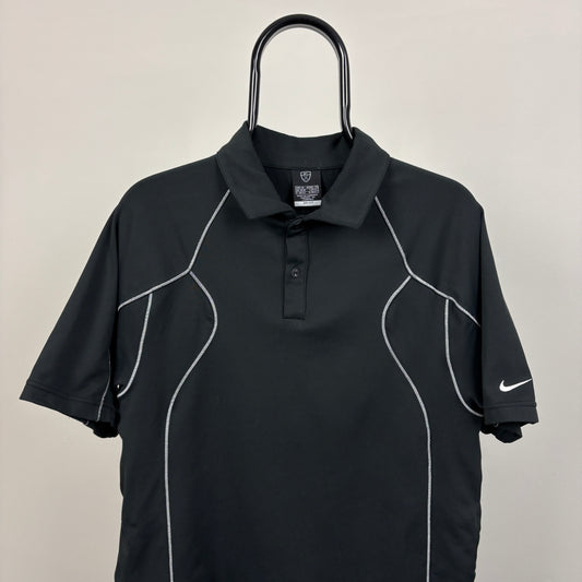 00s Nike Golf Piping T-Shirt Black Medium