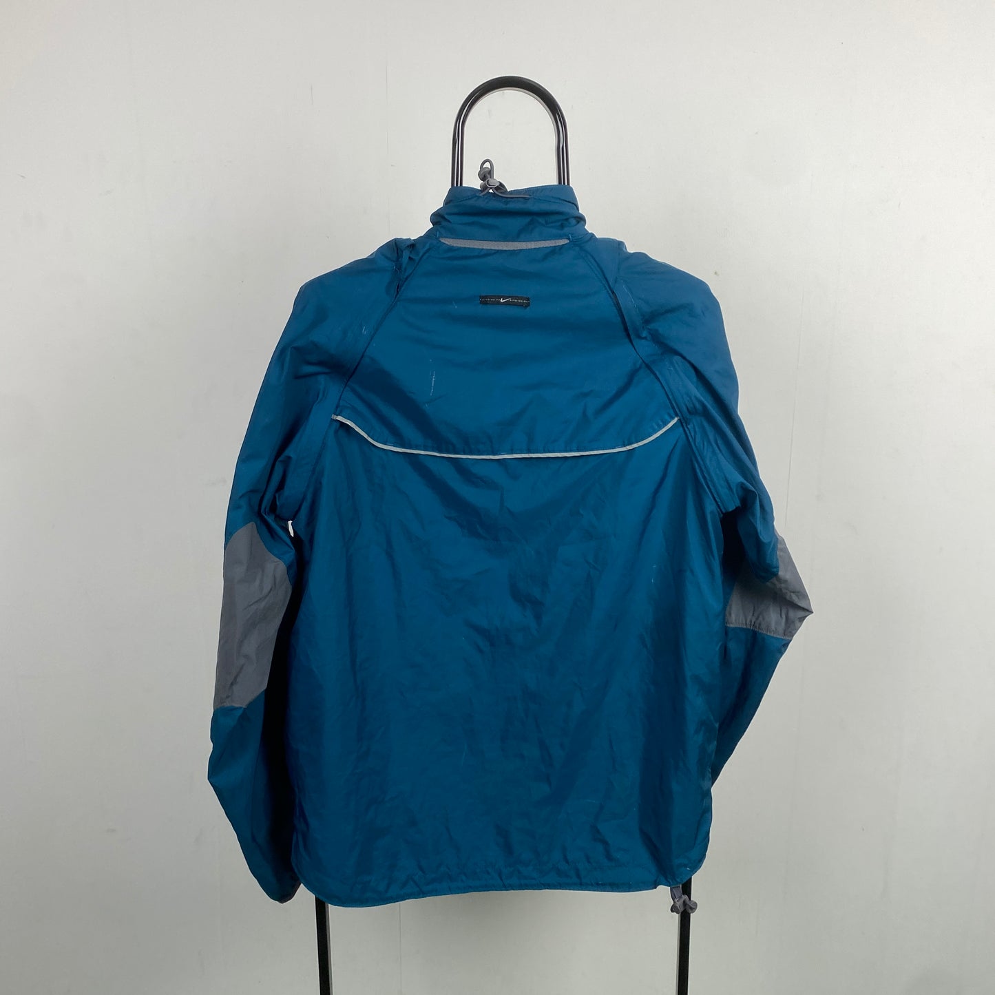 00s Nike Clima-Fit Waterproof Windbreaker Coat Jacket Blue Medium