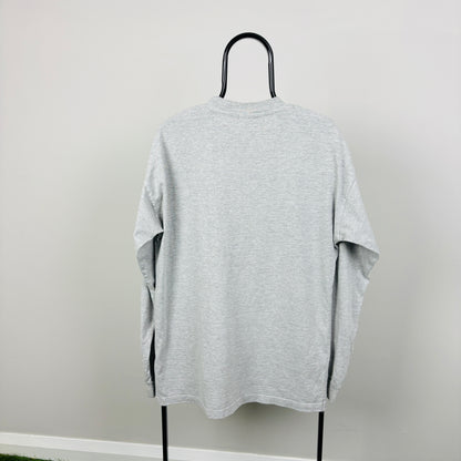 00s Nike Long Sleeve T-Shirt Grey XL