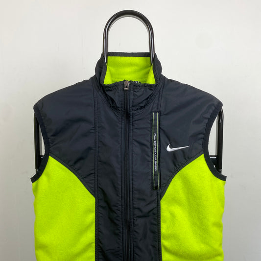 90s Nike ACG Fleece Gilet Jacket Black Small