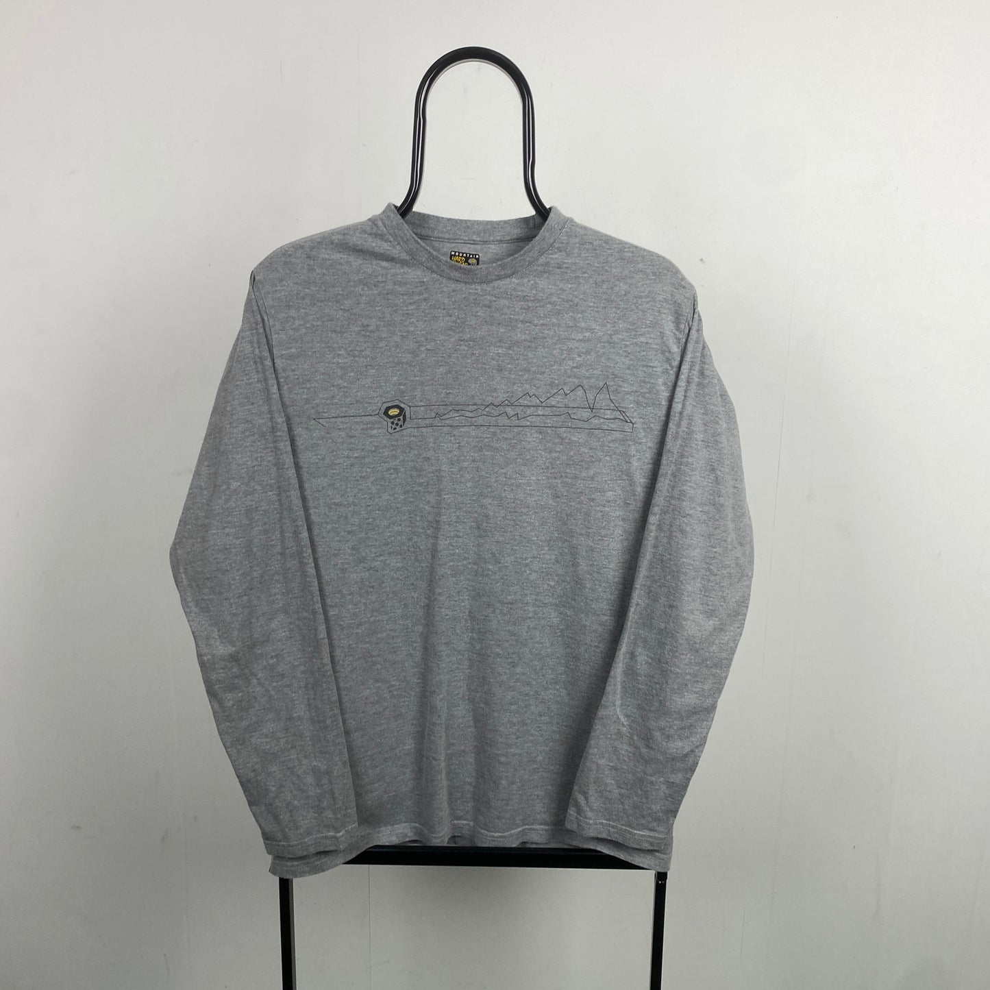 Retro Mountain Hardwear Long Sleeve T-Shirt Grey Small