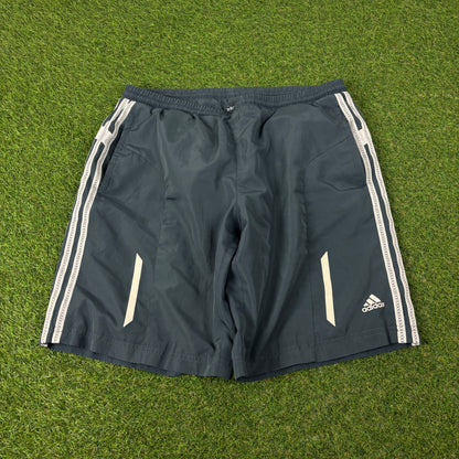 00s Adidas Baggy Shorts Grey Medium