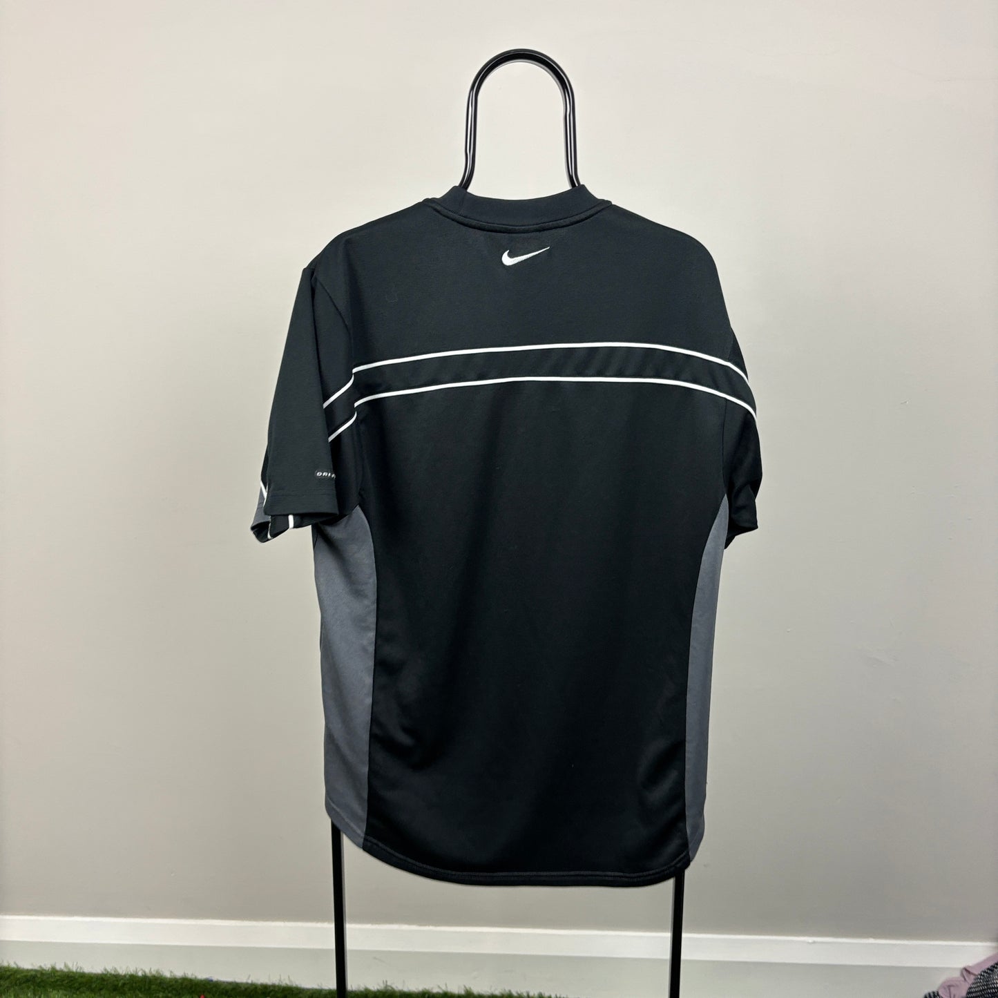 00s Nike Centre Swoosh T-Shirt Black Large