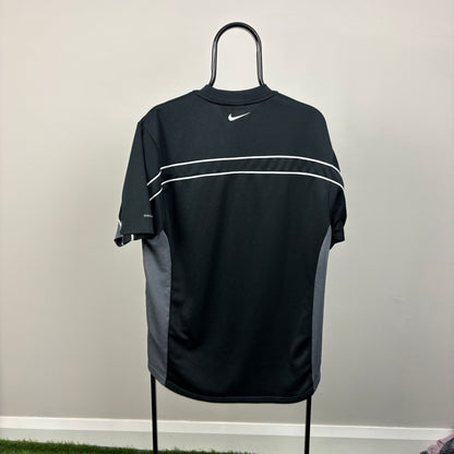 00s Nike Centre Swoosh T-Shirt Black Large