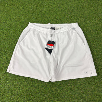 00s Nike Court Shorts White Large