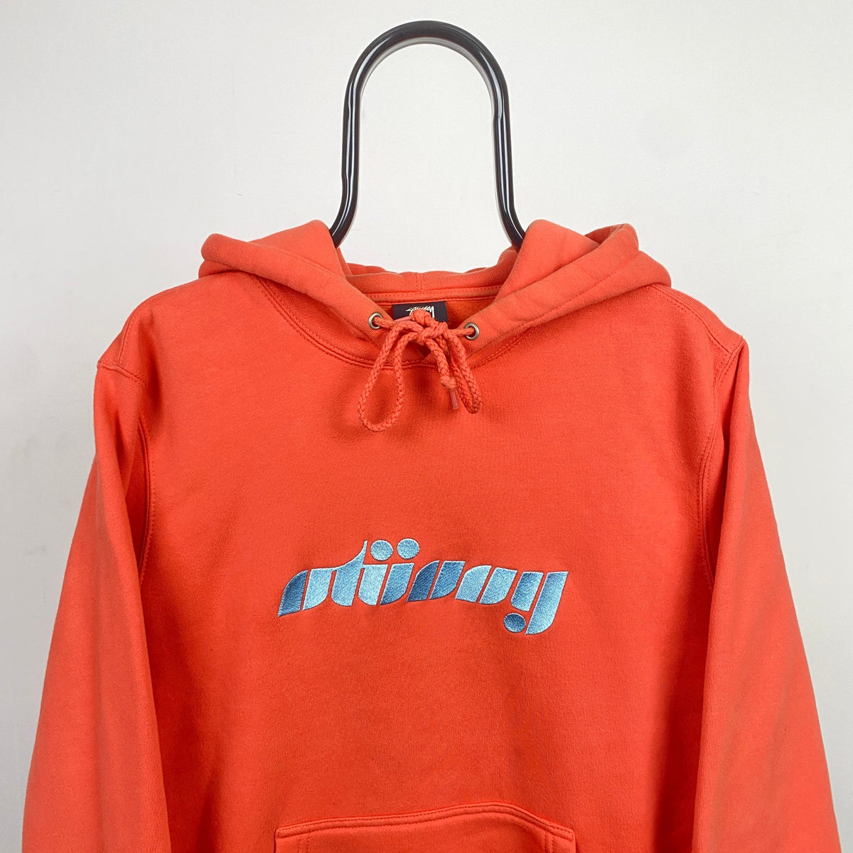 00s Stussy Hoodie Orange Small