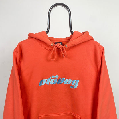 00s Stussy Hoodie Orange Small