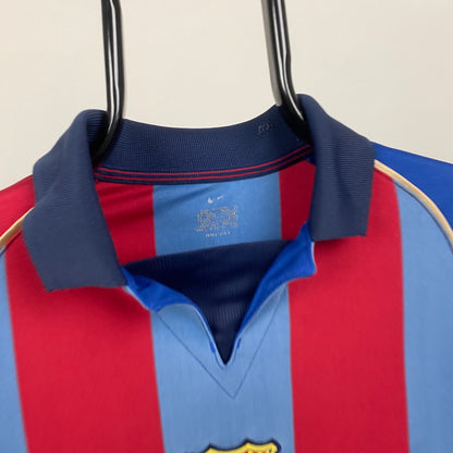 90s Nike Barcelona Football Shirt T-Shirt Red Small