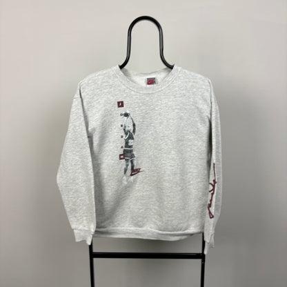 90s Nike Michael Jordan Sweatshirt Grey Small/Youth XL