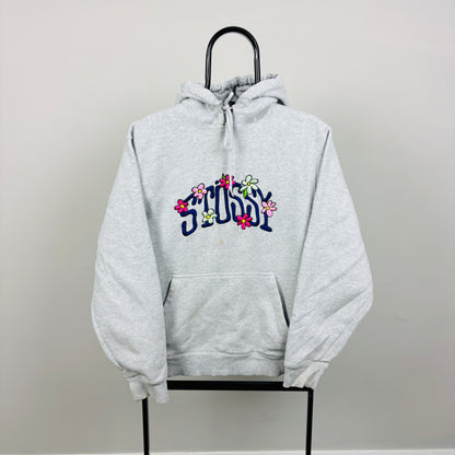 00s Stussy Hoodie Grey Small