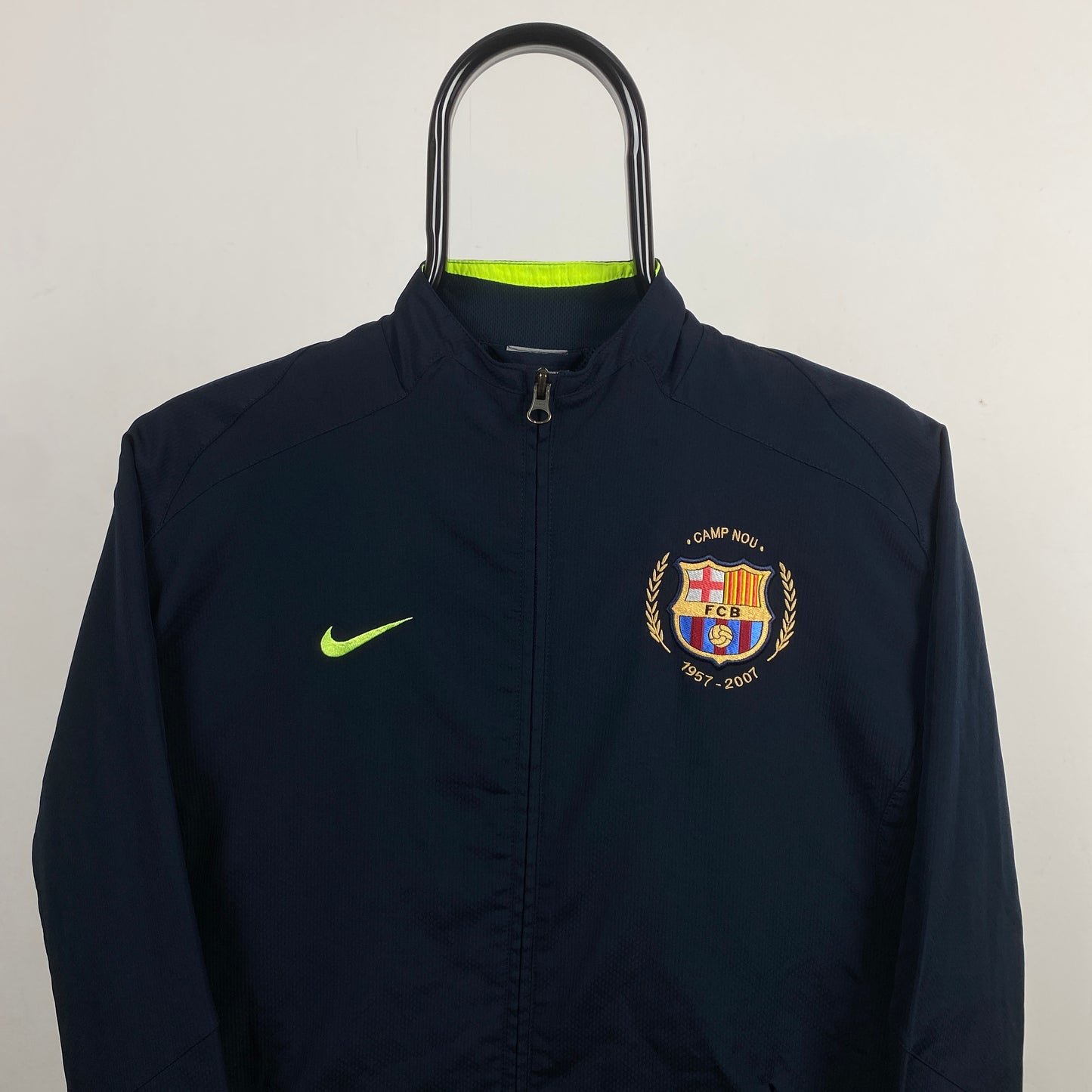 00s Nike Barcelona Windbreaker Jacket Blue XS