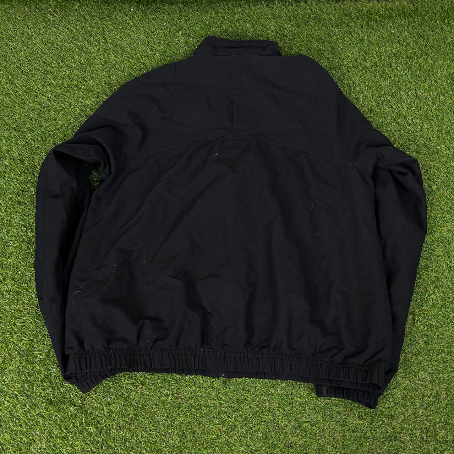 00s Nike Windbreaker Jacket + Joggers Set Black Medium