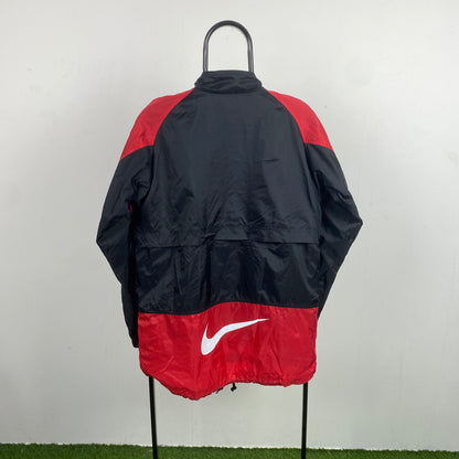 90s Nike Windbreaker Jacket Black Small