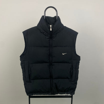 00s Nike Puffer Gilet Jacket Black Small