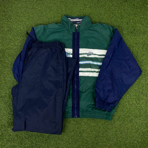 90s Nike Tracksuit Set Jacket + Joggers Green XL