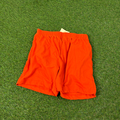 90s Nike Cotton Shorts Orange XS