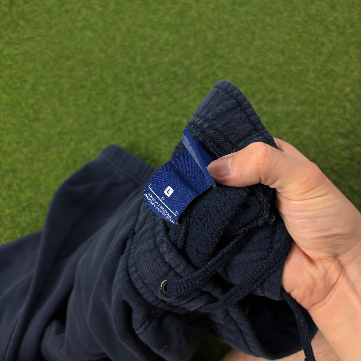00s Nike Wide Leg Cotton Joggers Blue Large