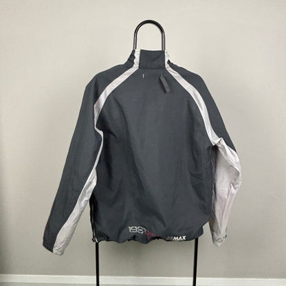 00s Nike Air Max Side Zip Windbreaker Jacket Grey Medium