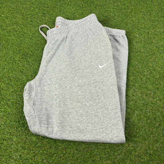 00s Nike Wide Leg Cotton Joggers Grey XL