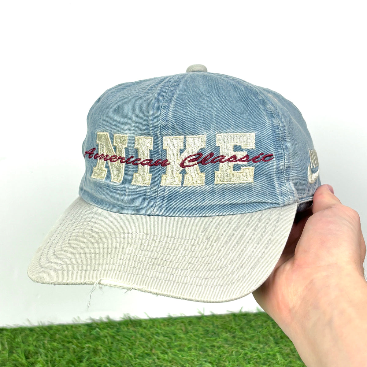 90s Nike Denim Hat Blue