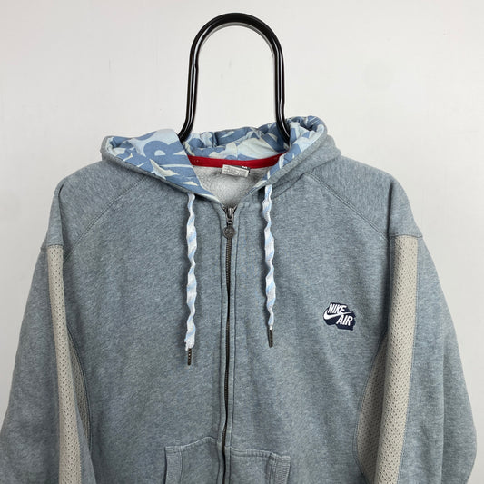 00s Nike Air Zip Hoodie Grey Medium