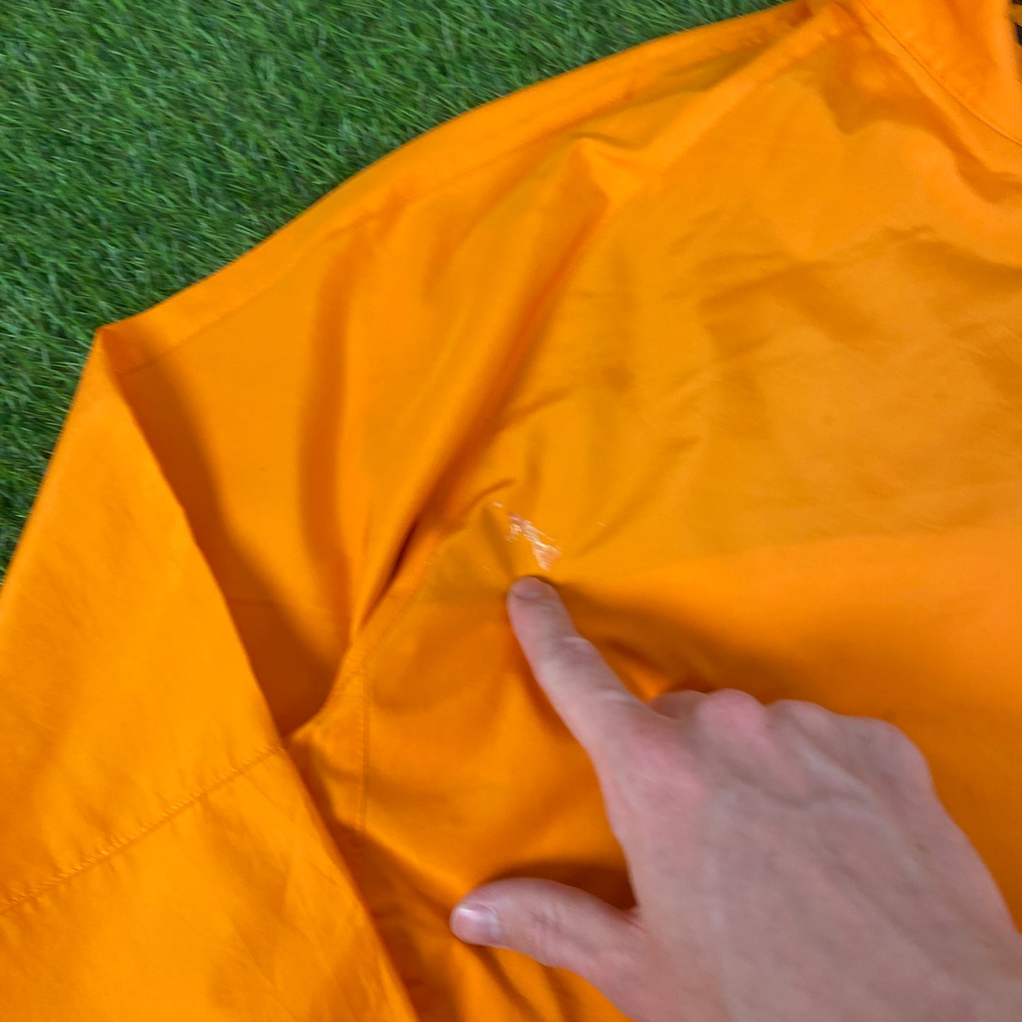 00s Nike Reflective Windbreaker Jacket + Joggers Set Orange Small