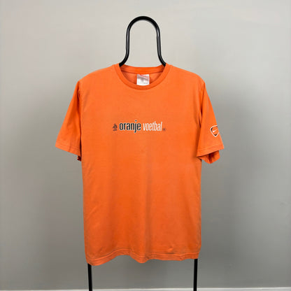 90s Nike Netherlands T-Shirt Orange Medium