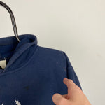 Retro Fred Perry Hoodie Blue Large