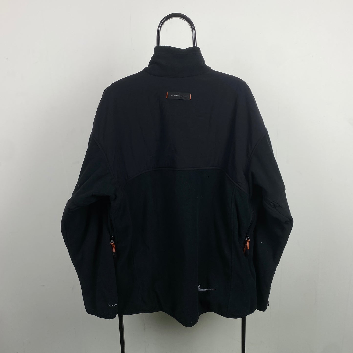 90s Nike ACG Fleece Coat Sweatshirt Black XL