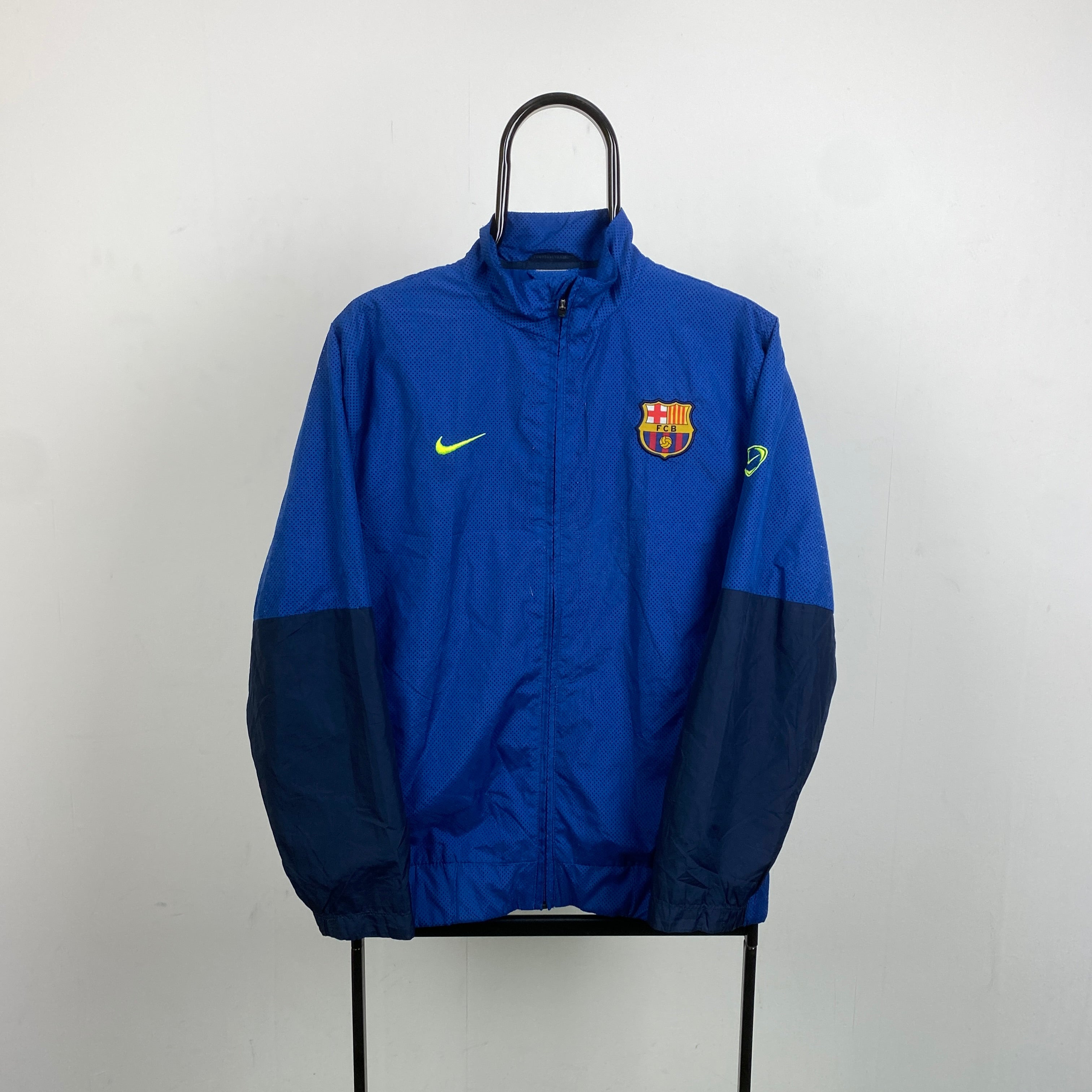 90s Nike Barcelona Windbreaker Jacket Blue Small Clout Closet