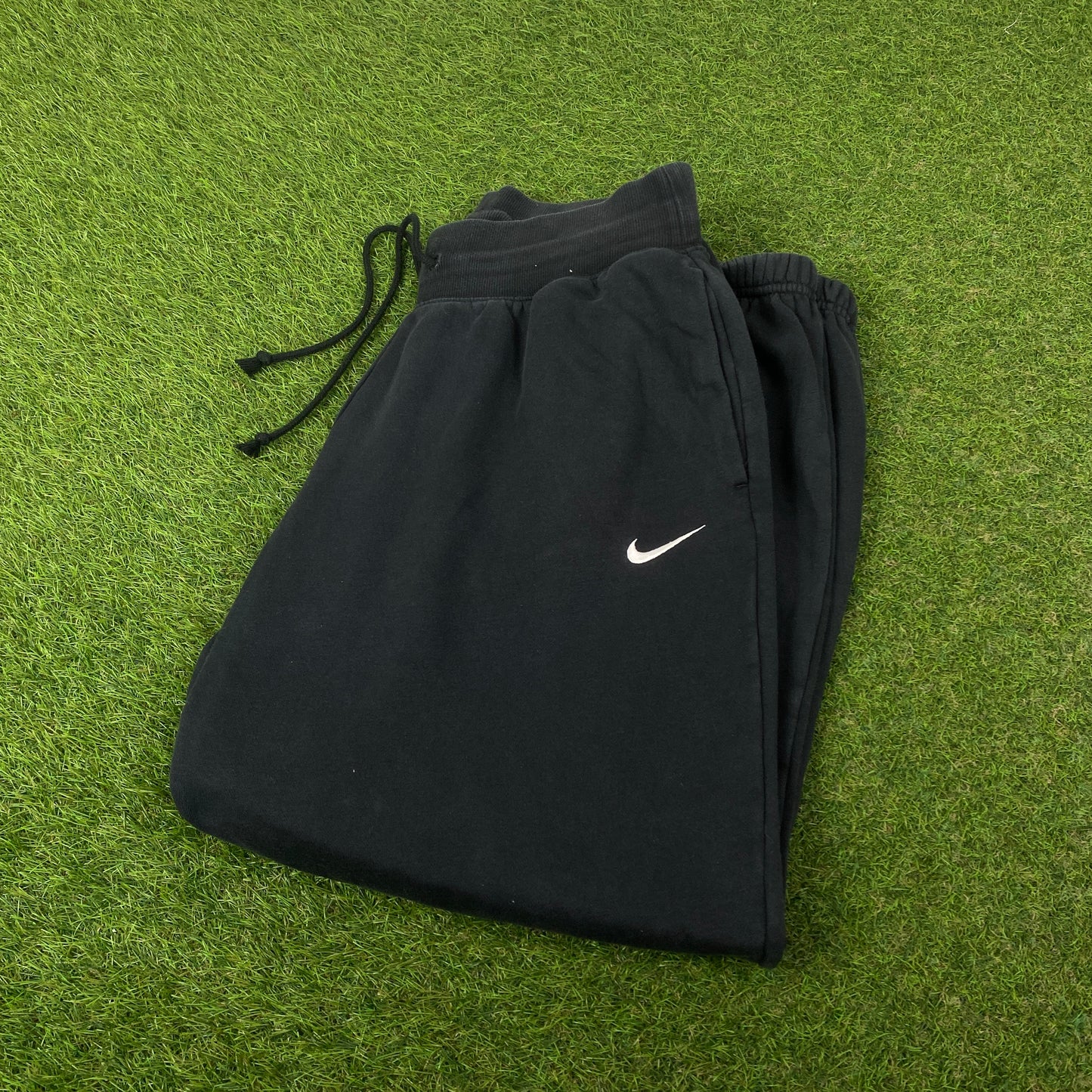 00s Nike Wide Leg Cotton Joggers Black Medium