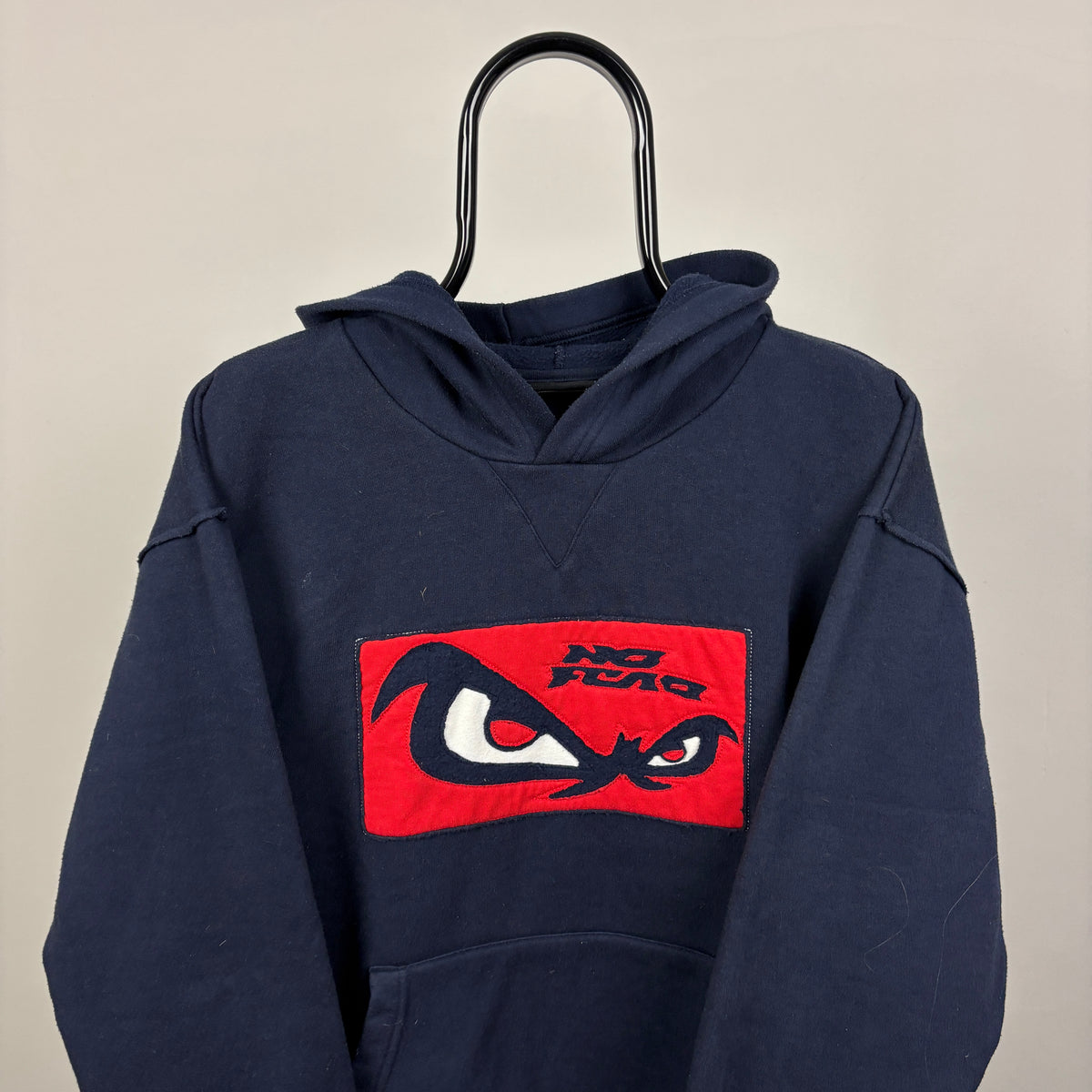 90s No Fear Hoodie Blue Large