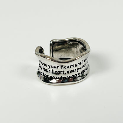 Vintage Storyteller Ring .925 Silver